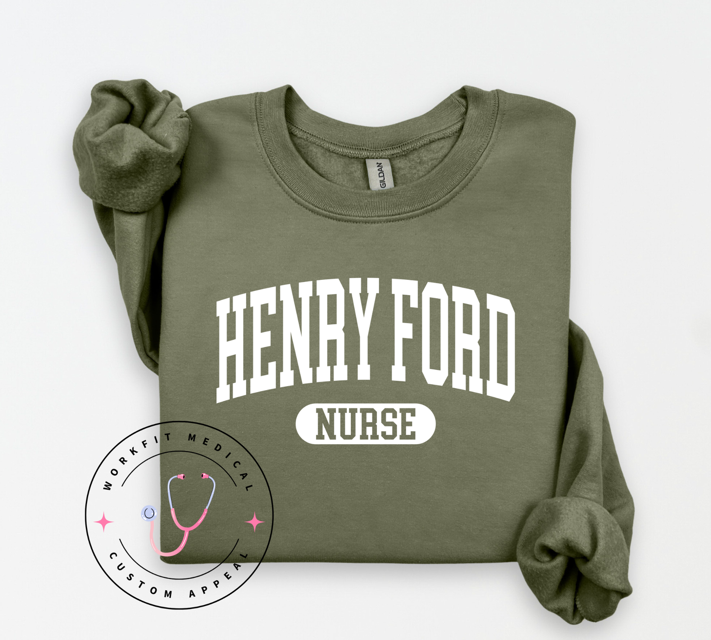 Henry Ford Varsity Nurse Crewneck