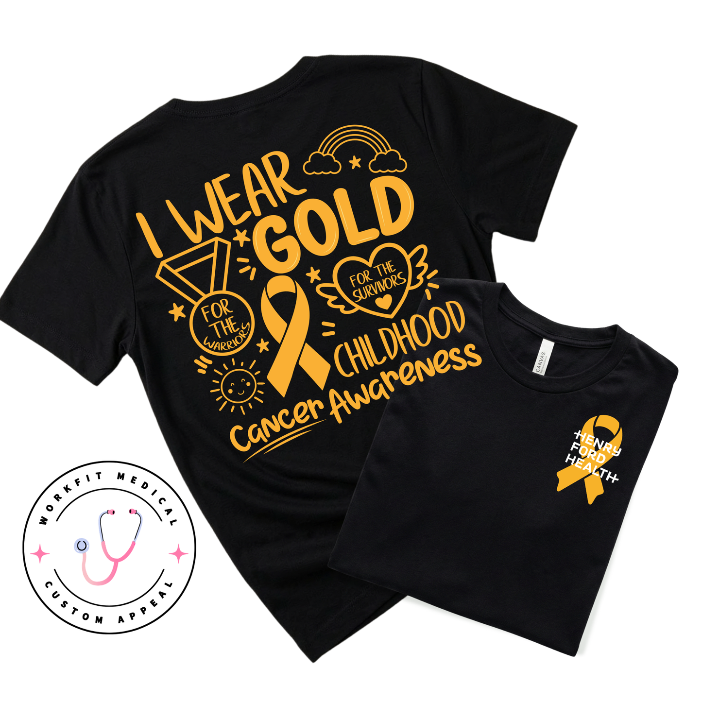 Henry Ford Childhood Cancer Awareness T-Shirt