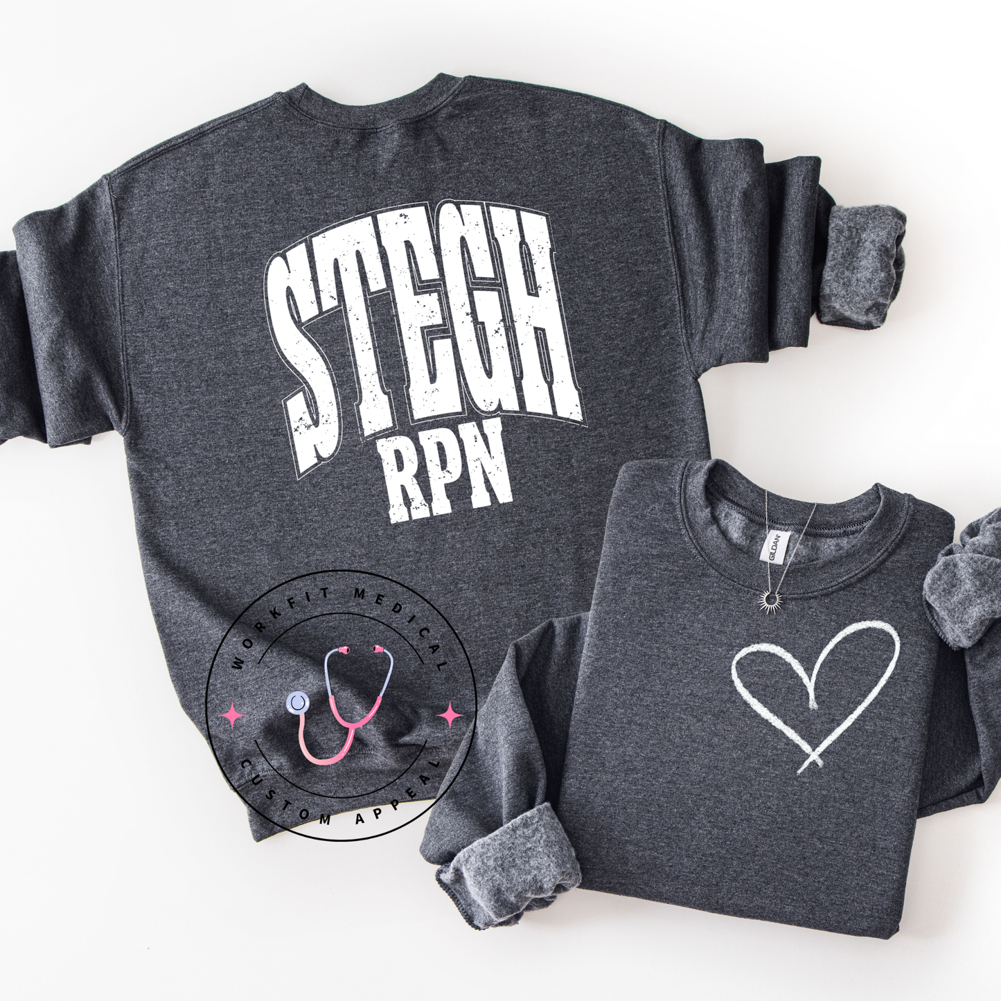 STEGH RPN Heart Crewneck
