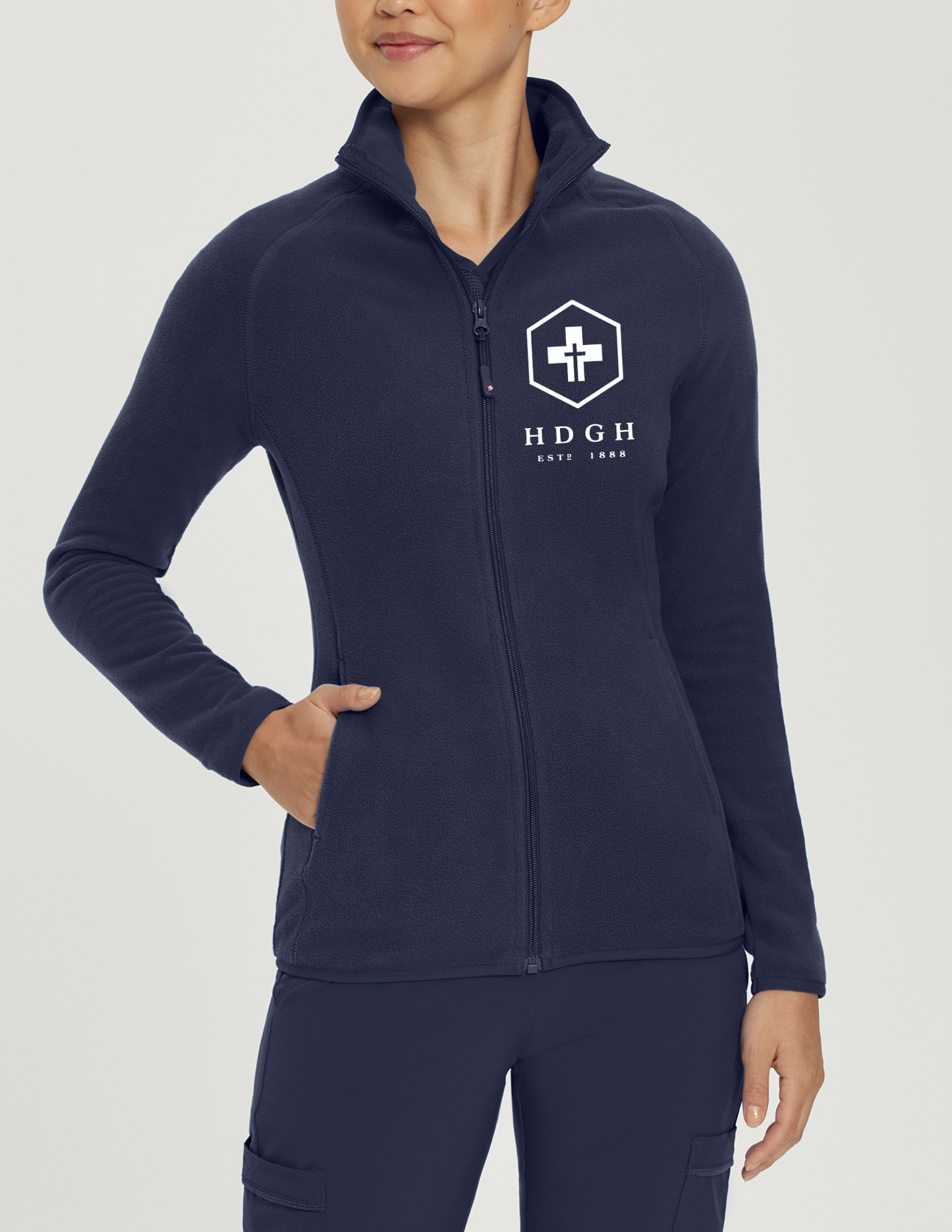 Hotel Dieu Health Care Embroidery Fleece Warm Up