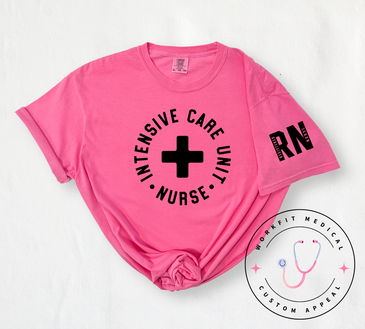 ICU RN comfort color Tees