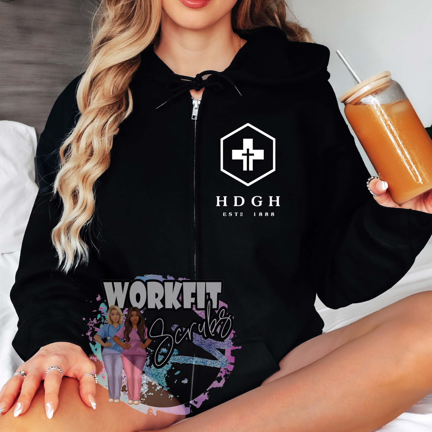 HDGH Full Zip Up Hoodie