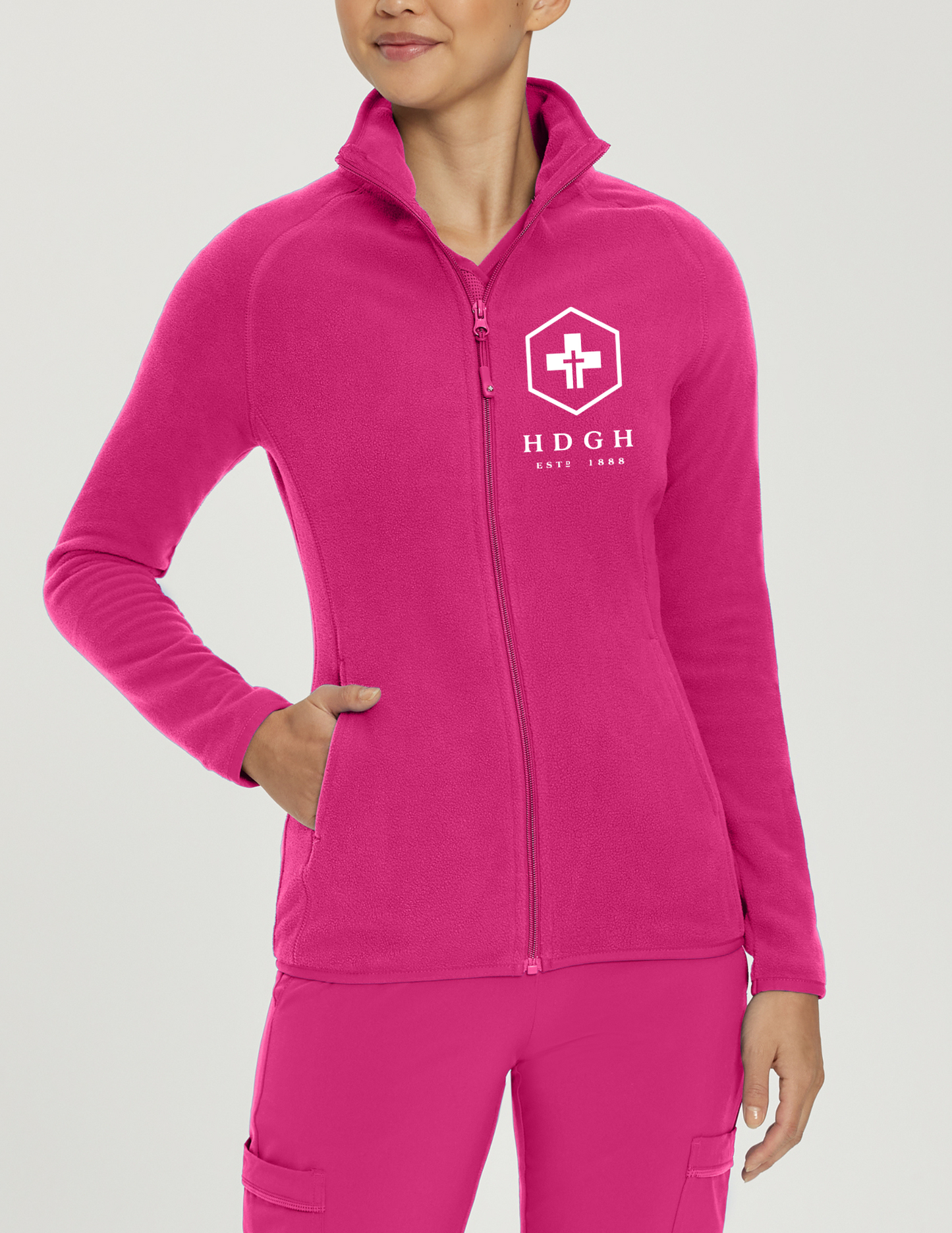 Hotel Dieu Health Care Embroidery Fleece Warm Up