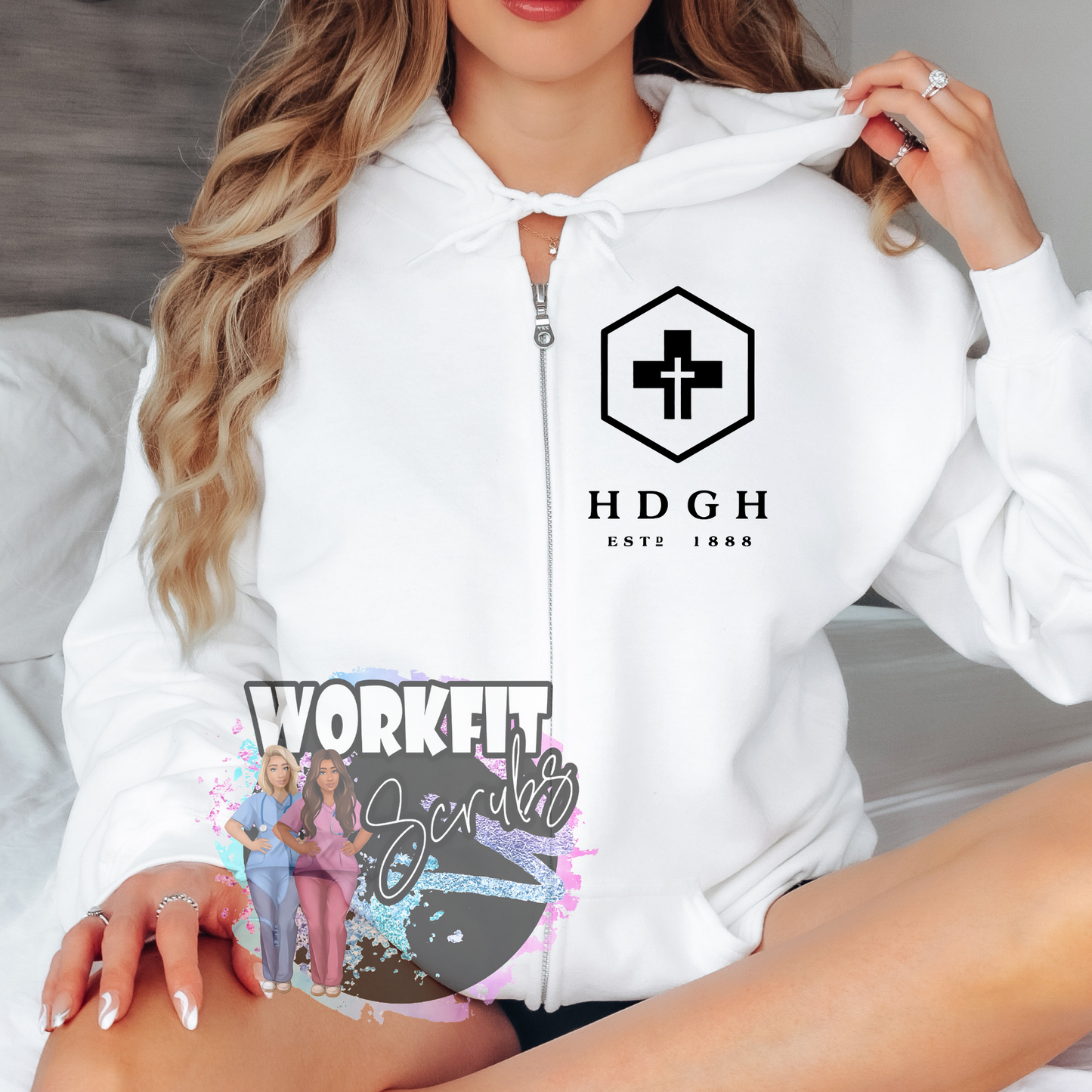HDGH Full Zip Up Hoodie