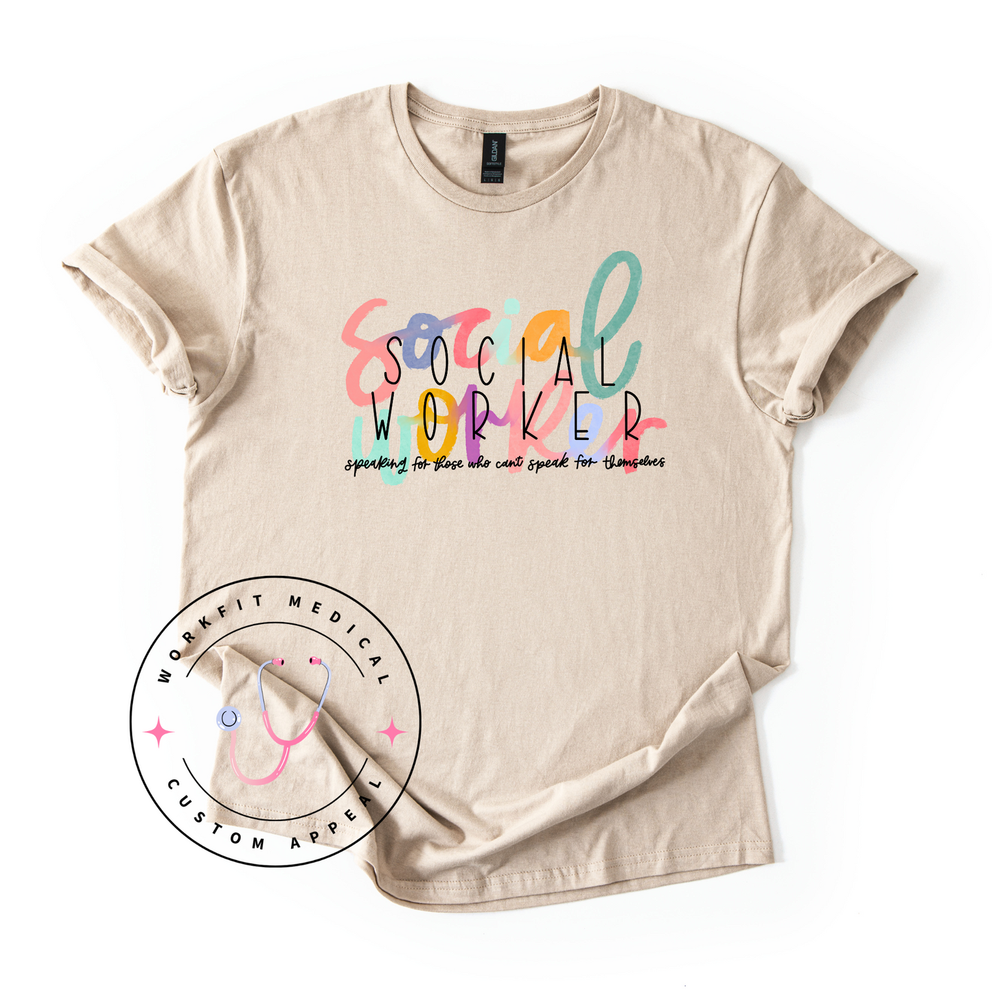 Scribble Social Worker Crew & Tee