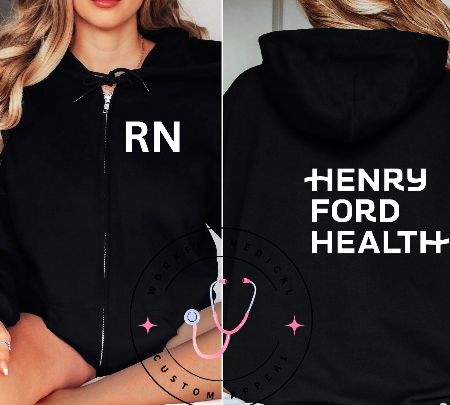 Henry Ford RN Full Zip Up