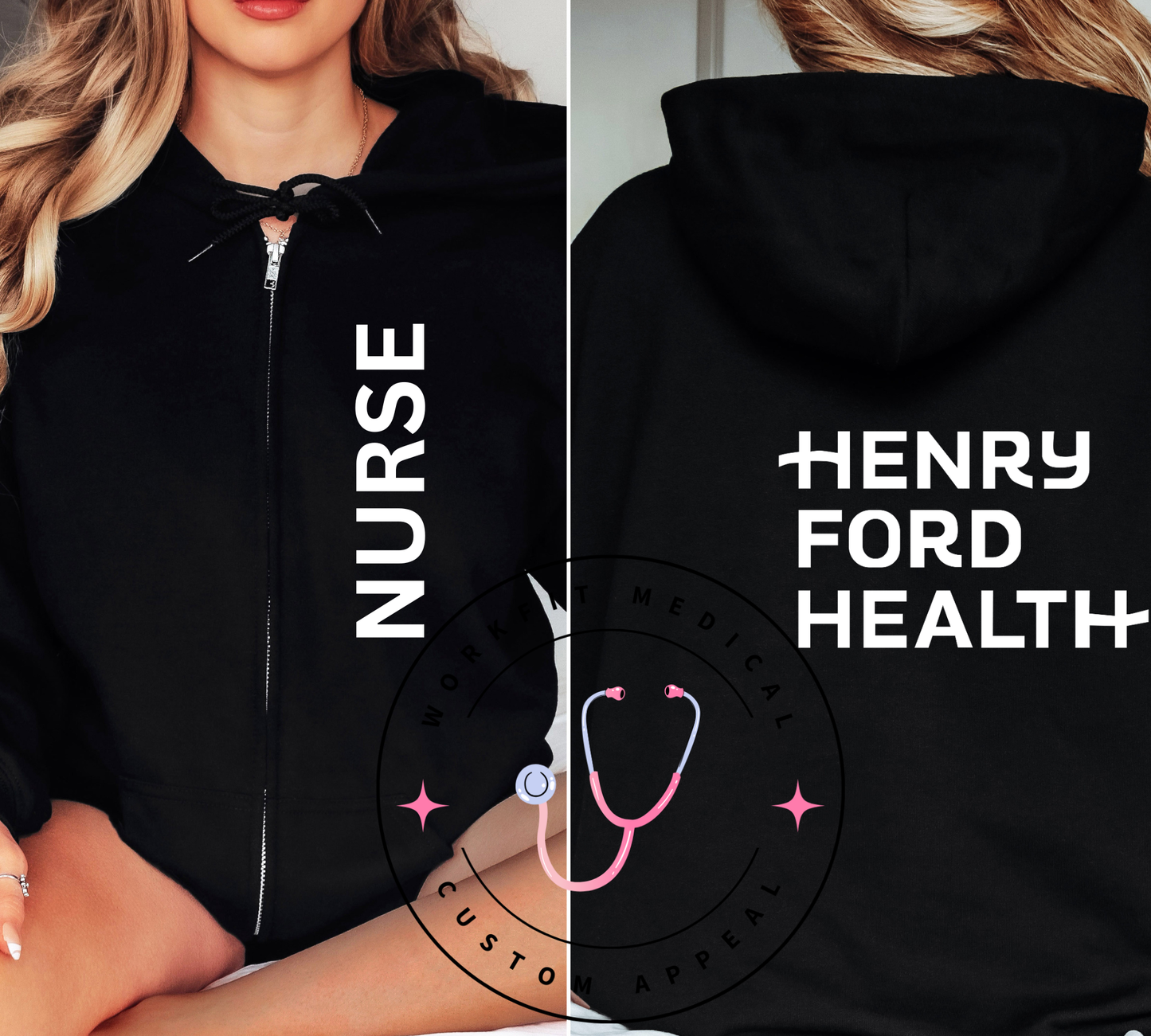 Henry Ford Health Nurse Zip Up
