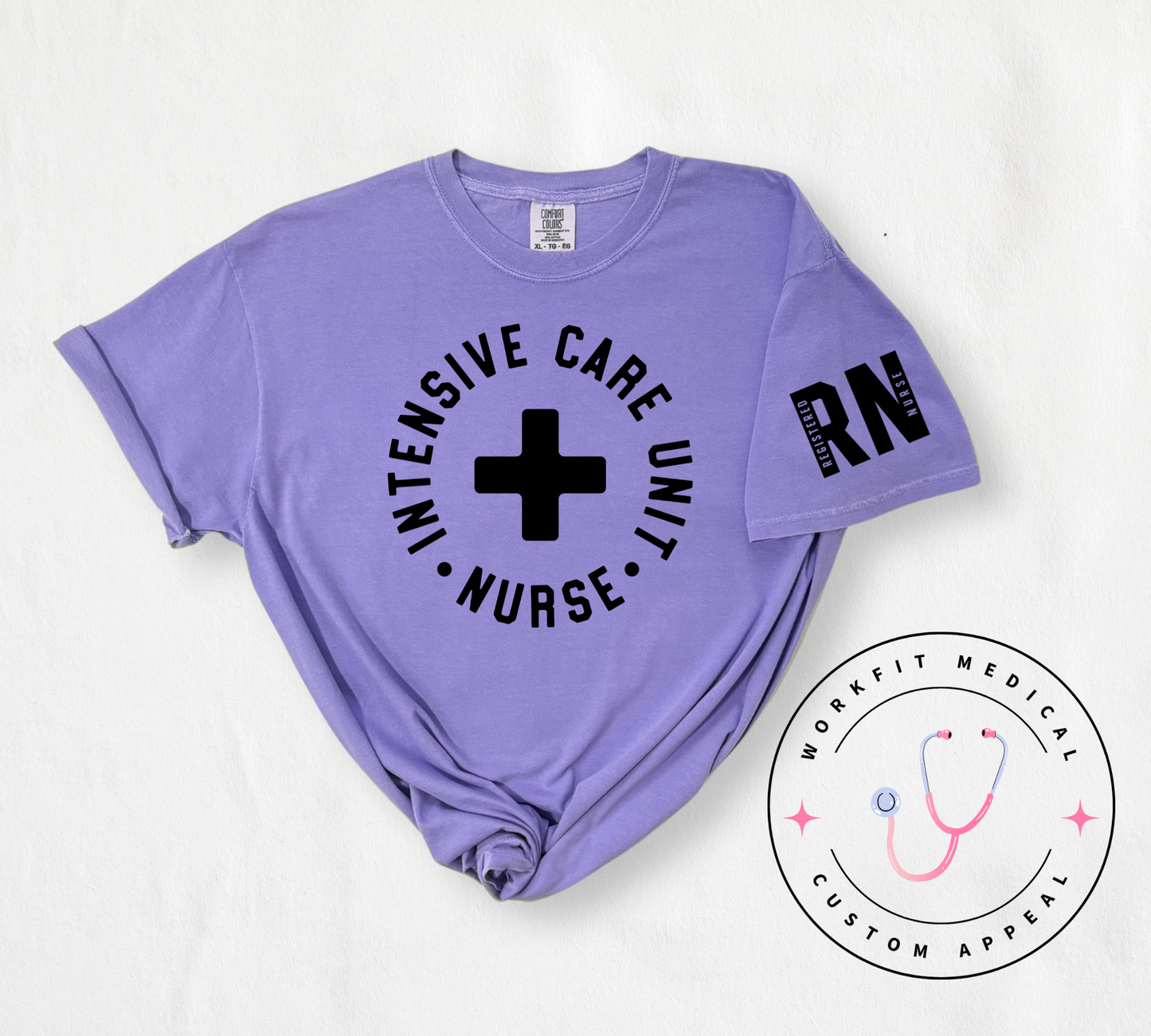 ICU RN comfort color Tees