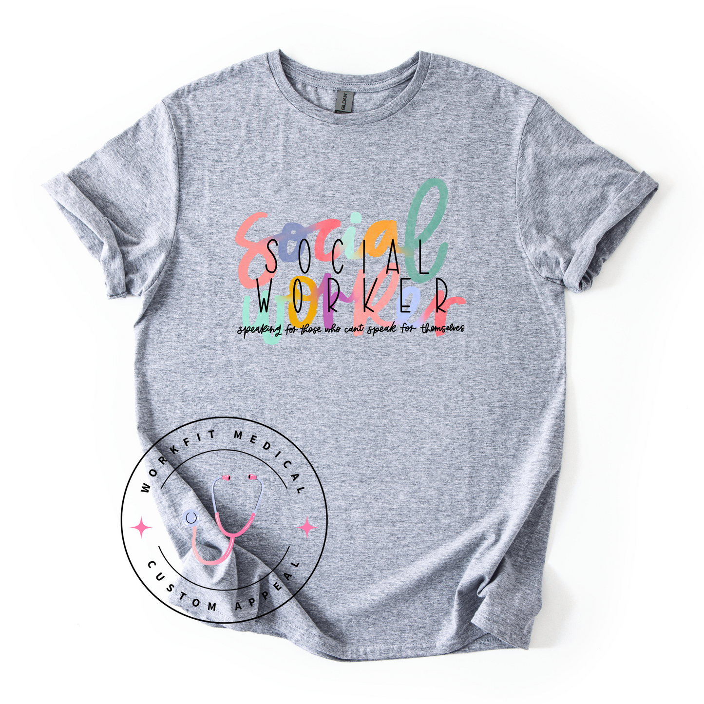Scribble Social Worker Crew & Tee