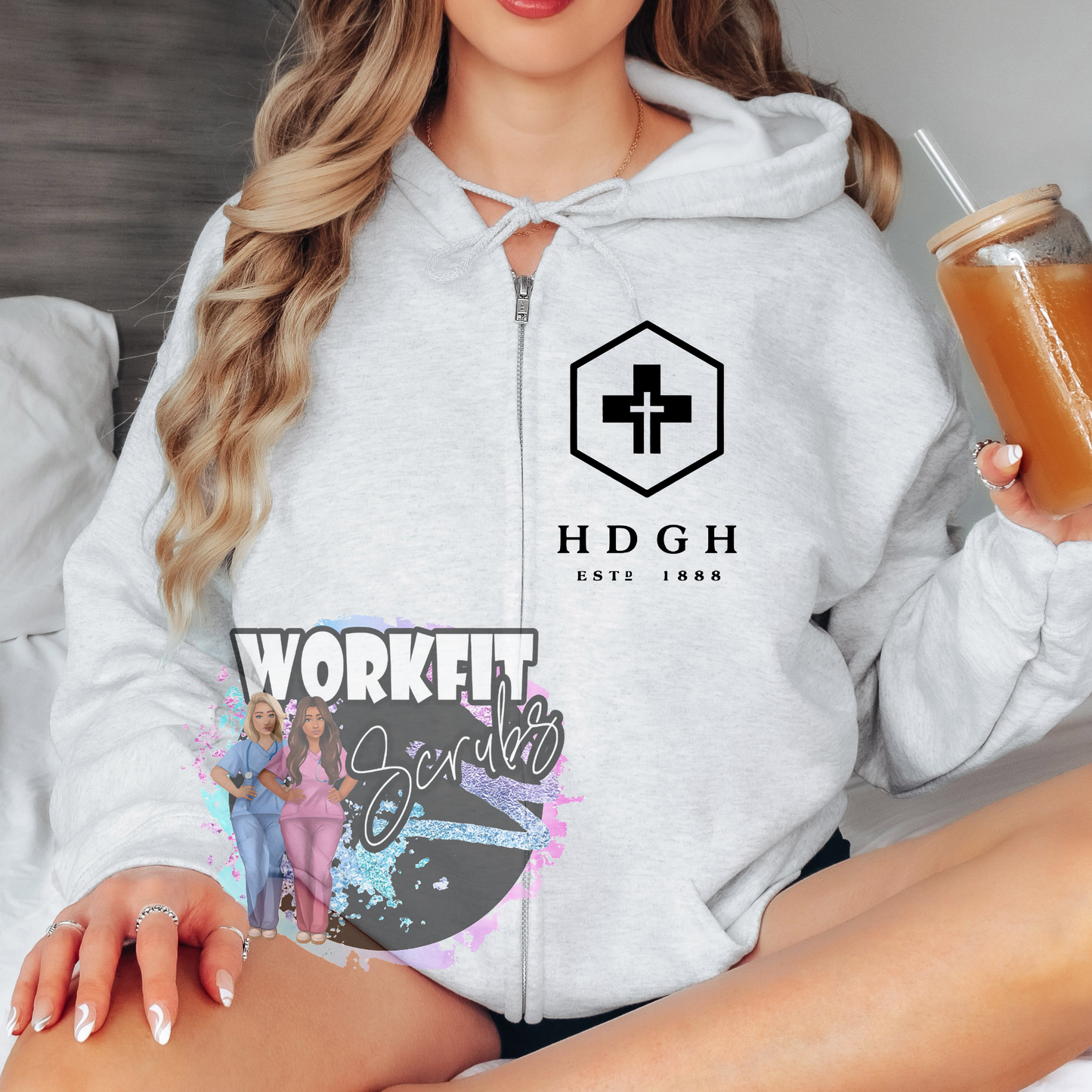 HDGH Full Zip Up Hoodie