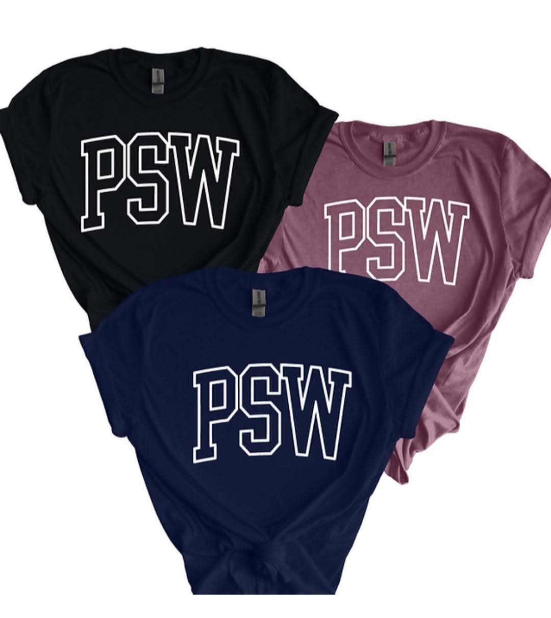 PSW 3 Pack of Outline Varsity Tees