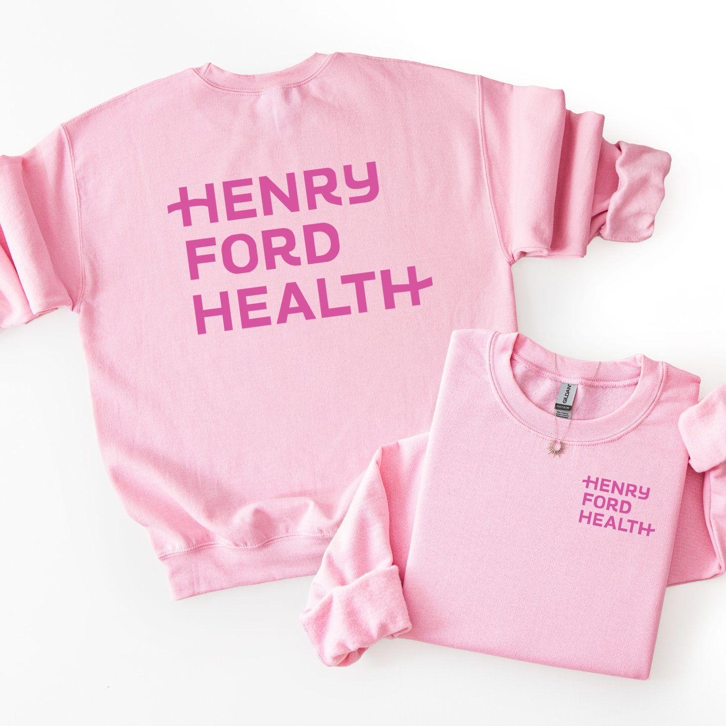 Double Sided Pink Crewneck