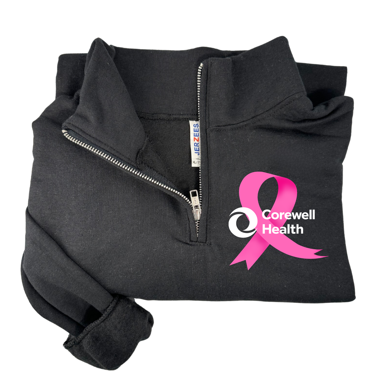 Corewell Health 1/4 Zip Breast Cancer Awareness