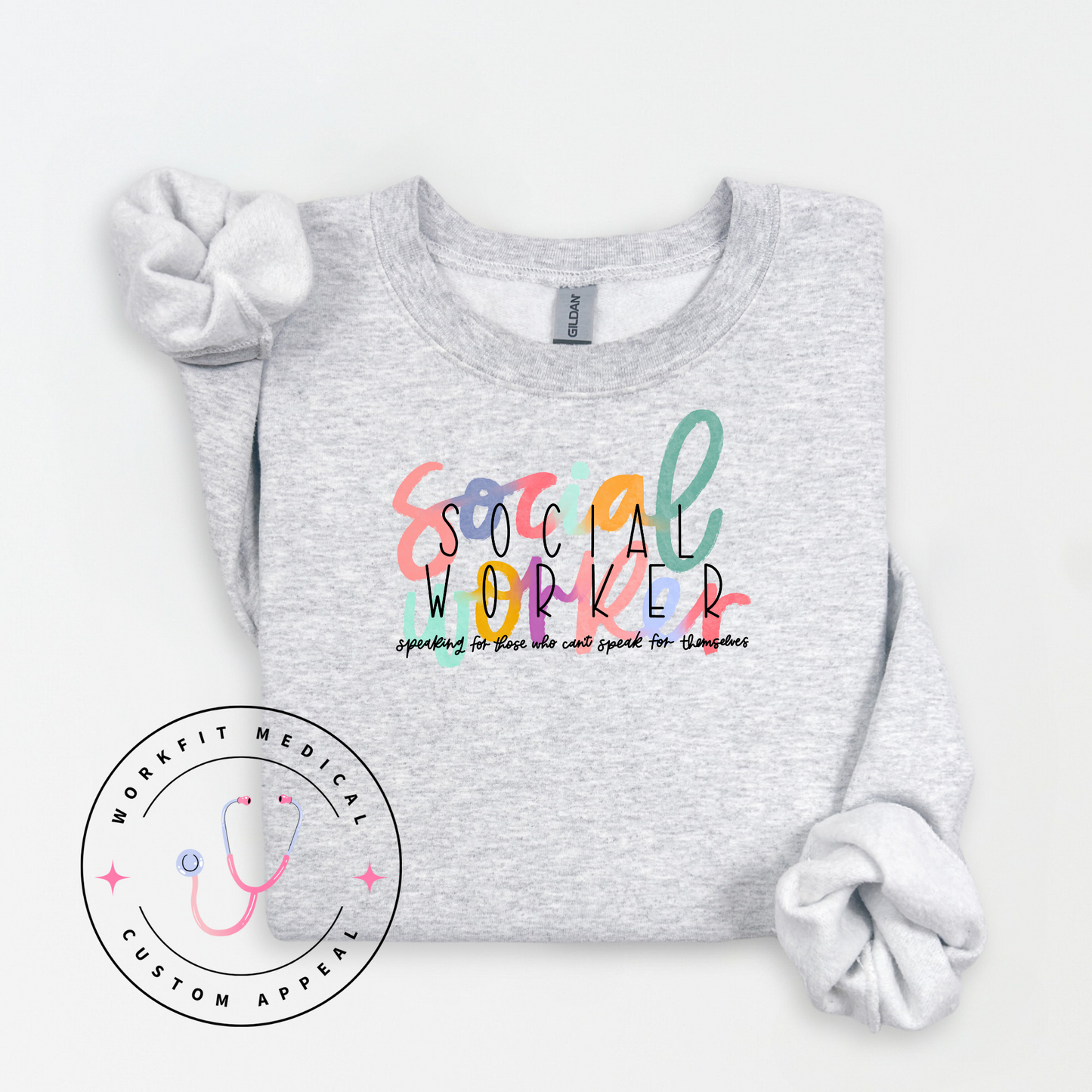 Scribble Social Worker Crew & Tee