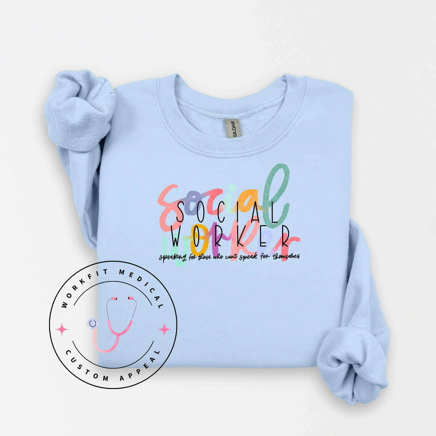 Scribble Social Worker Crew & Tee