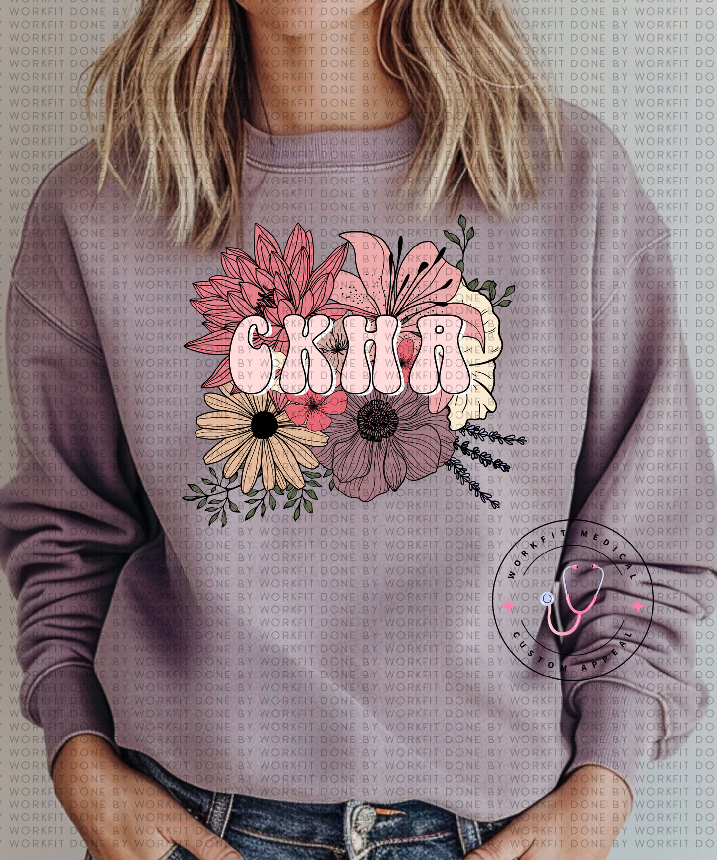 CKHA Floral Crewneck