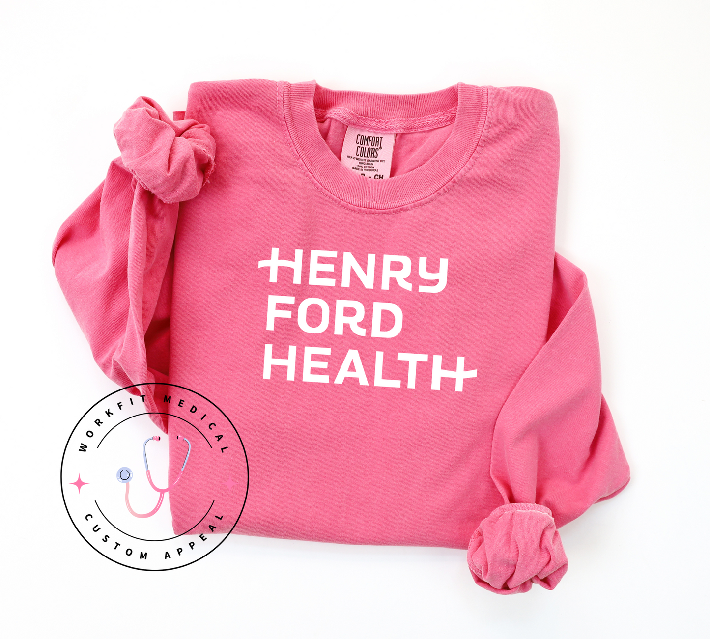 Henry Ford Health Comfort Color Crewnecks- Beach Colors