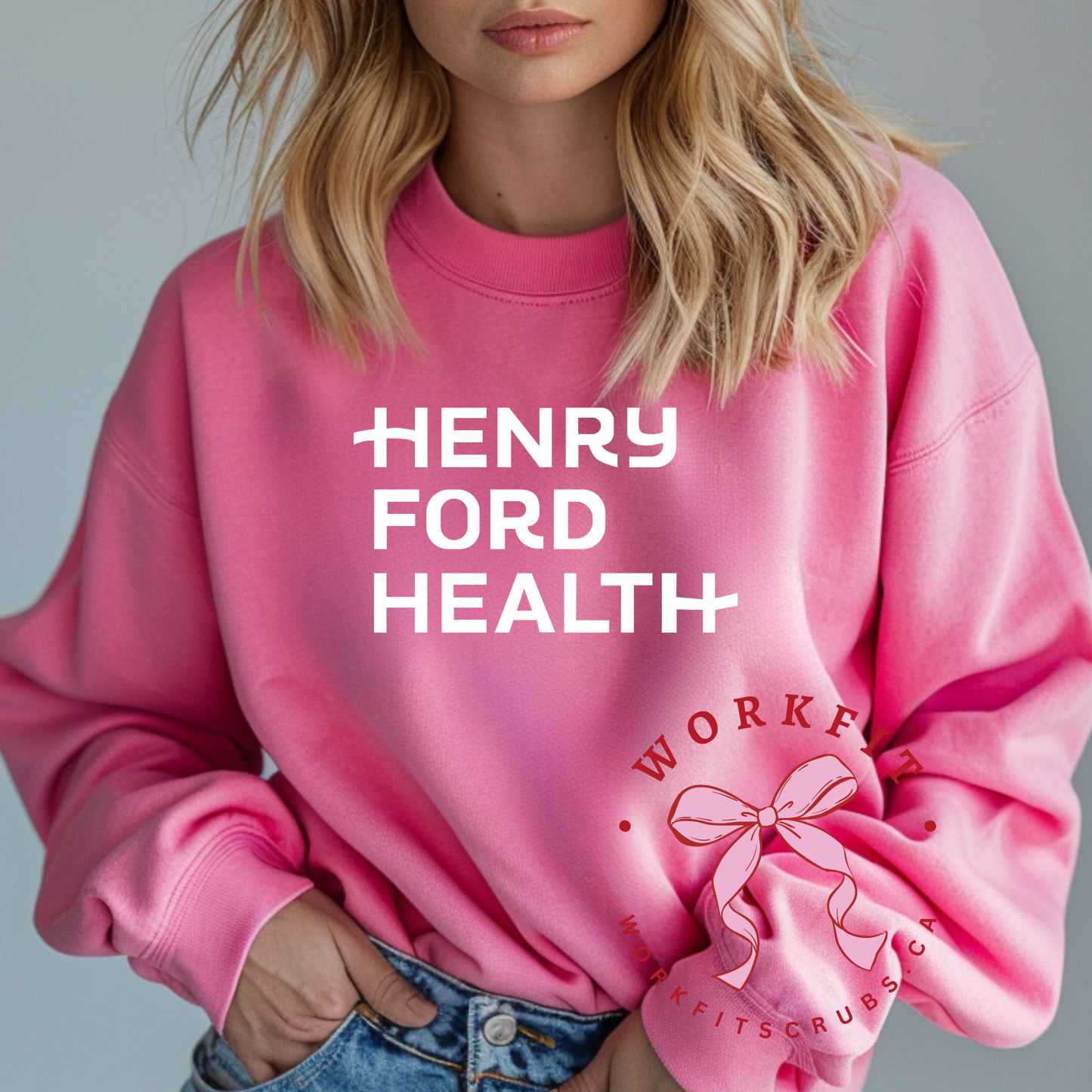 Henry Ford Pink Lemonade Crewneck