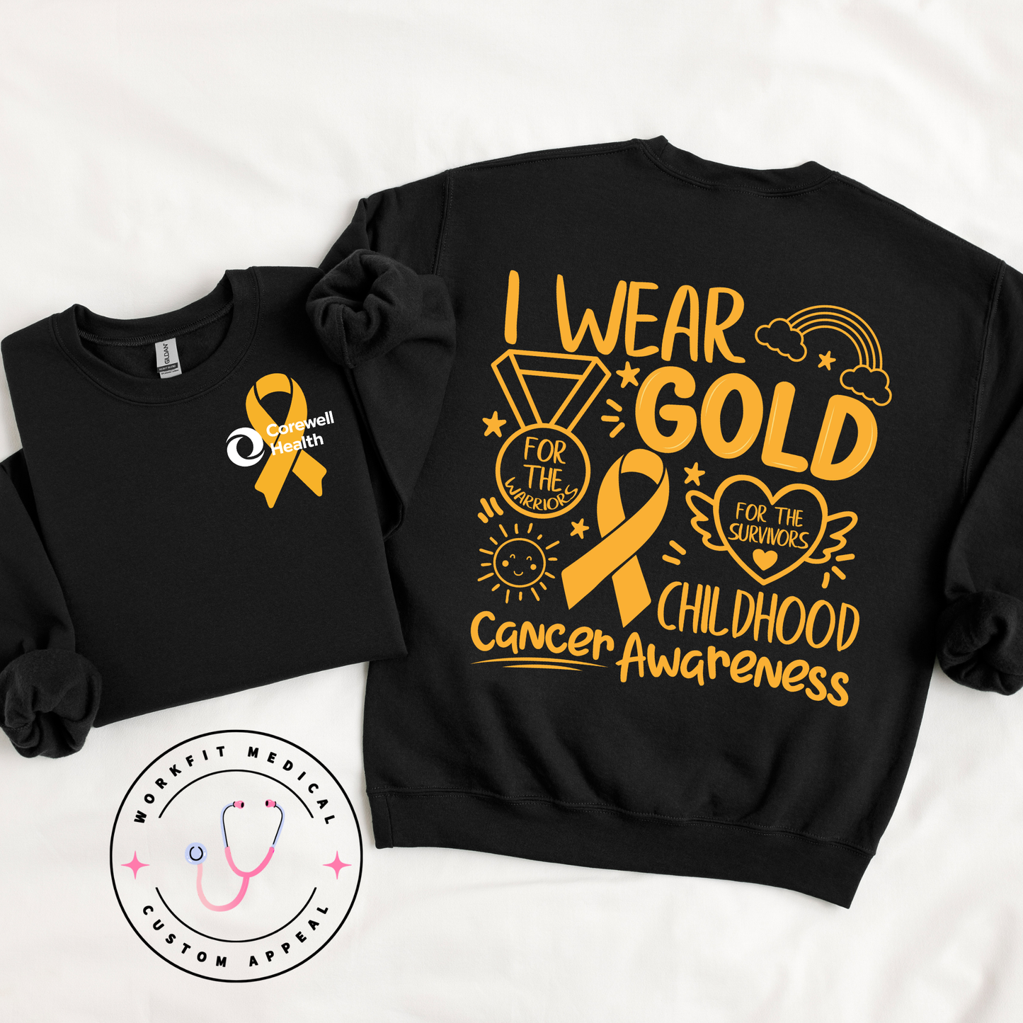 Corewell Health ChildhooCancer Awareness Crewneck