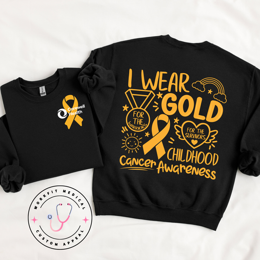 Corewell Health ChildhooCancer Awareness Crewneck