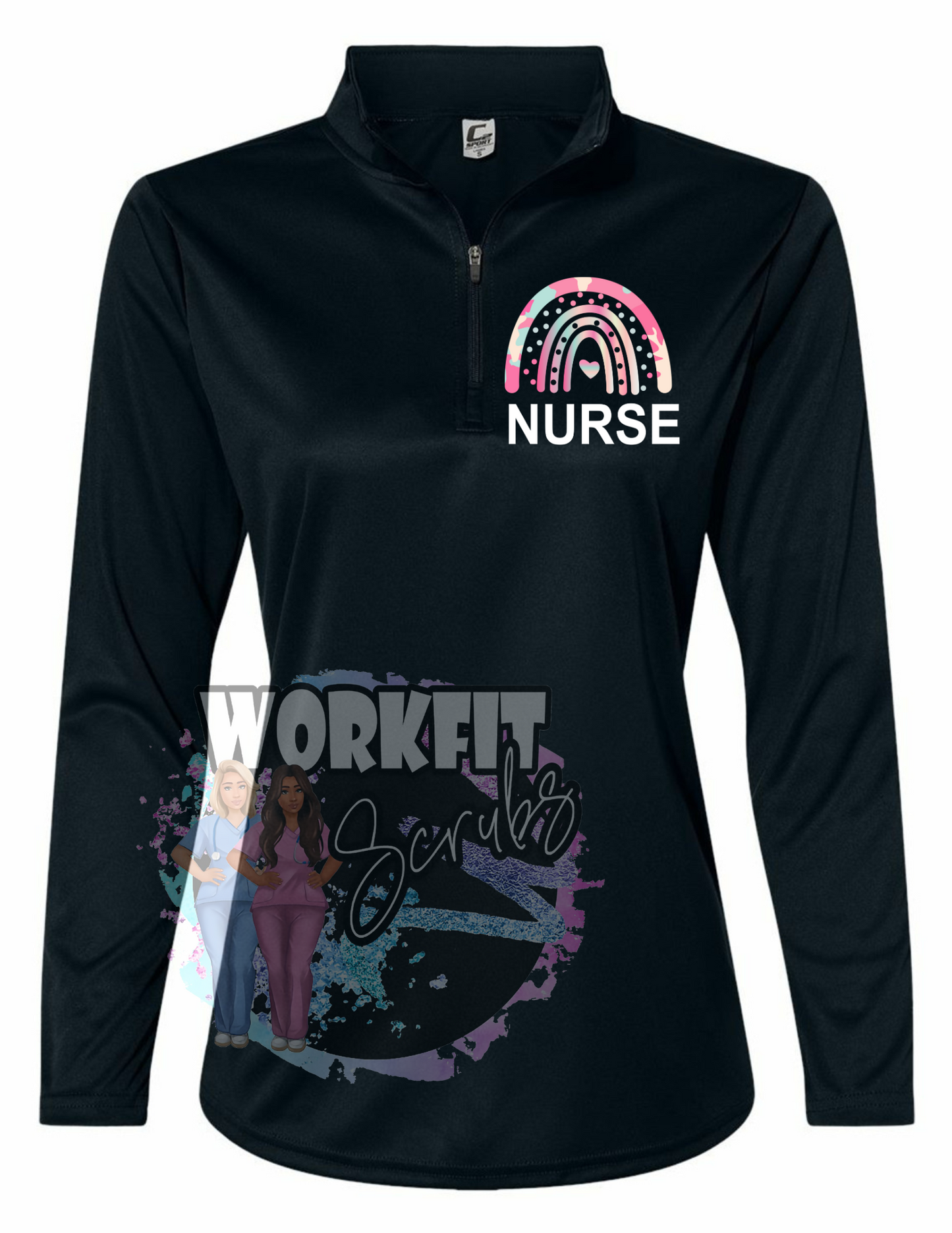 Nurse Rainbow 1/4 Zip Up