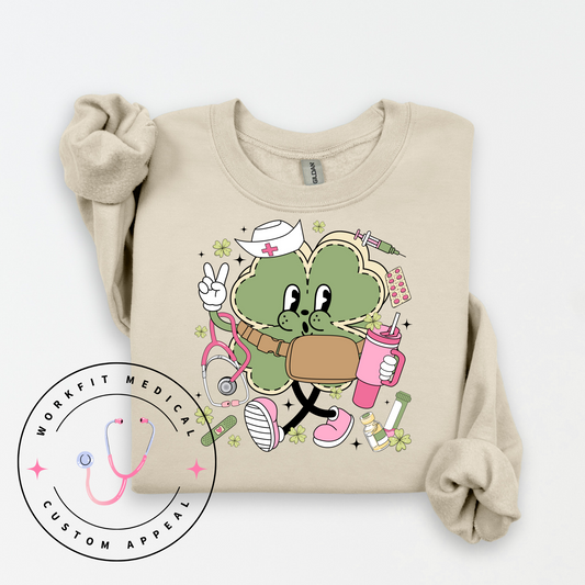 Good Luck Clover Crewneck