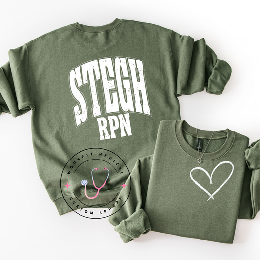 STEGH RPN Heart Crewneck
