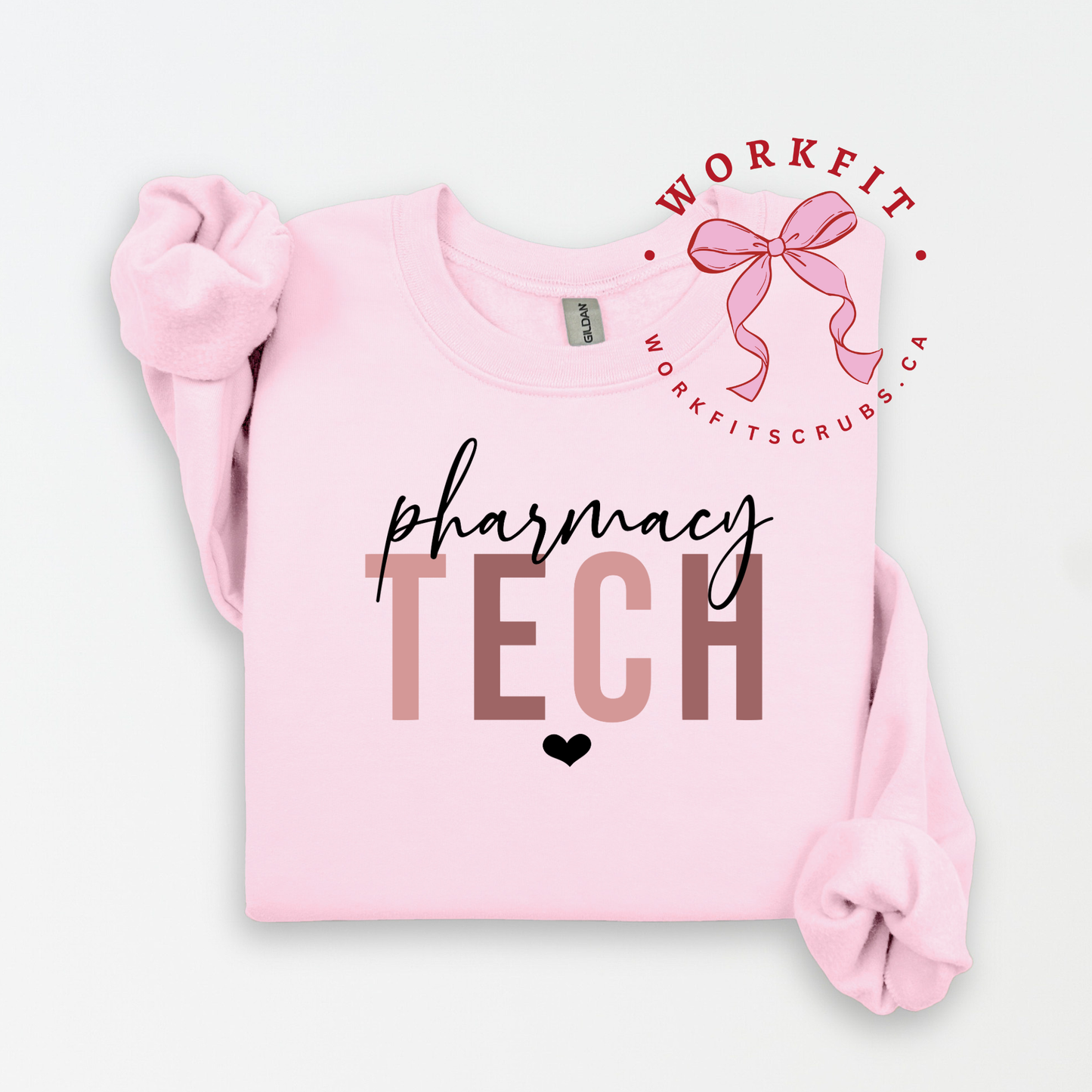 Pharmacy Tech Heart Crewneck