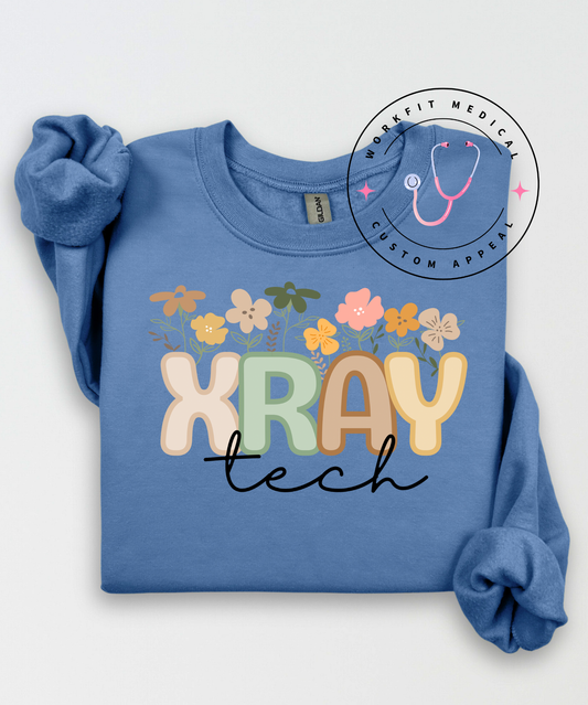 Floral XRAY Tech Crewneck