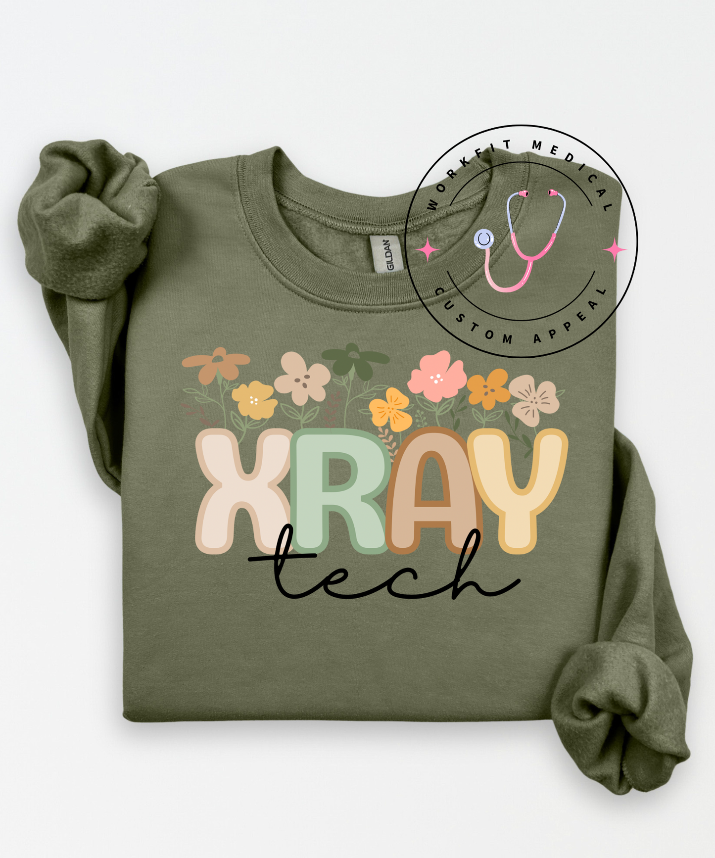 Floral XRAY Tech Crewneck