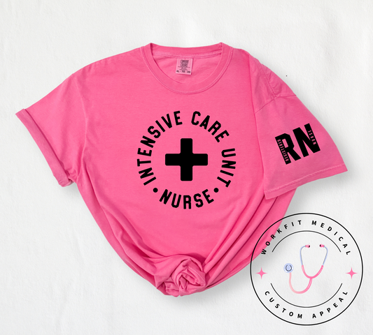 ICU RN comfort color Tees