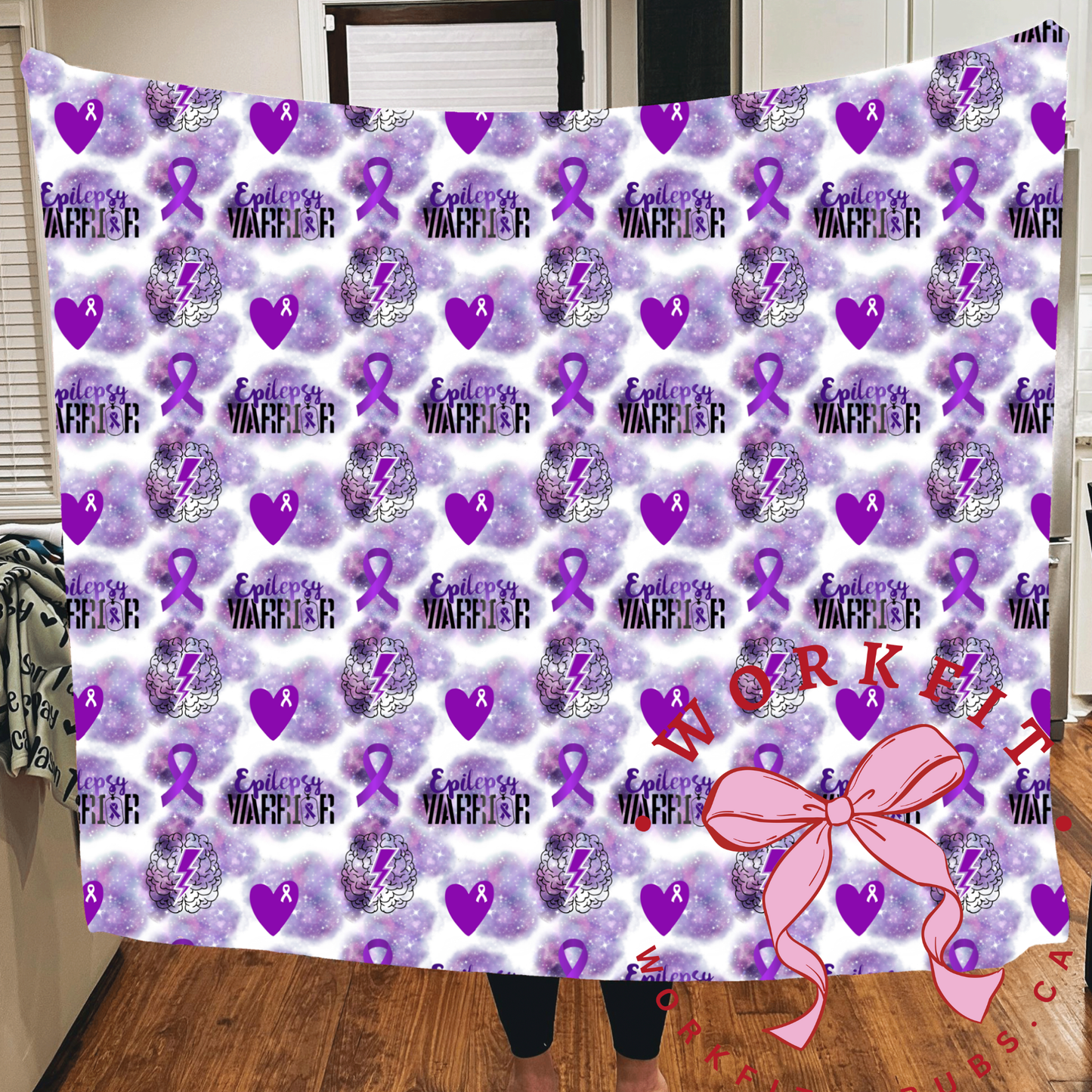 Epilepsy Awareness Minky Blanket