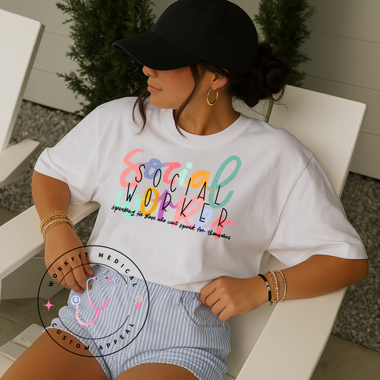 Scribble Social Worker Crew & Tee