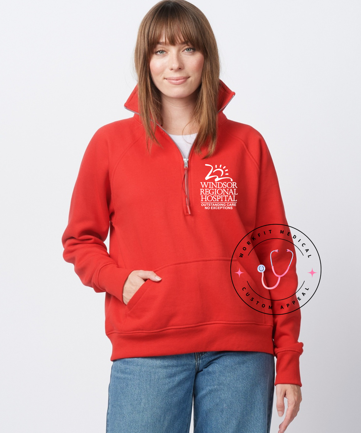 WRH Ladies Boxy Half Zip Fleece