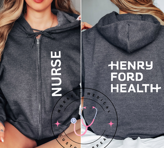 Henry Ford Health Nurse Zip Up