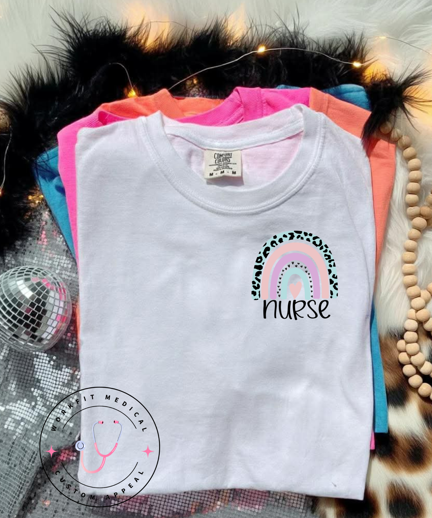 Nurse Leopard Pocket Tee