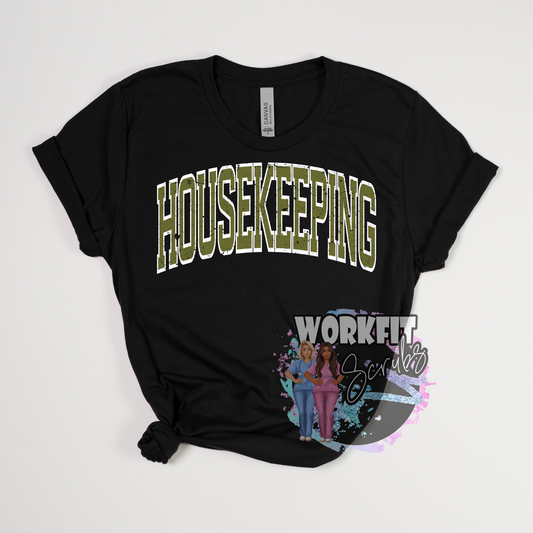 Varsity Housekeeping Tee