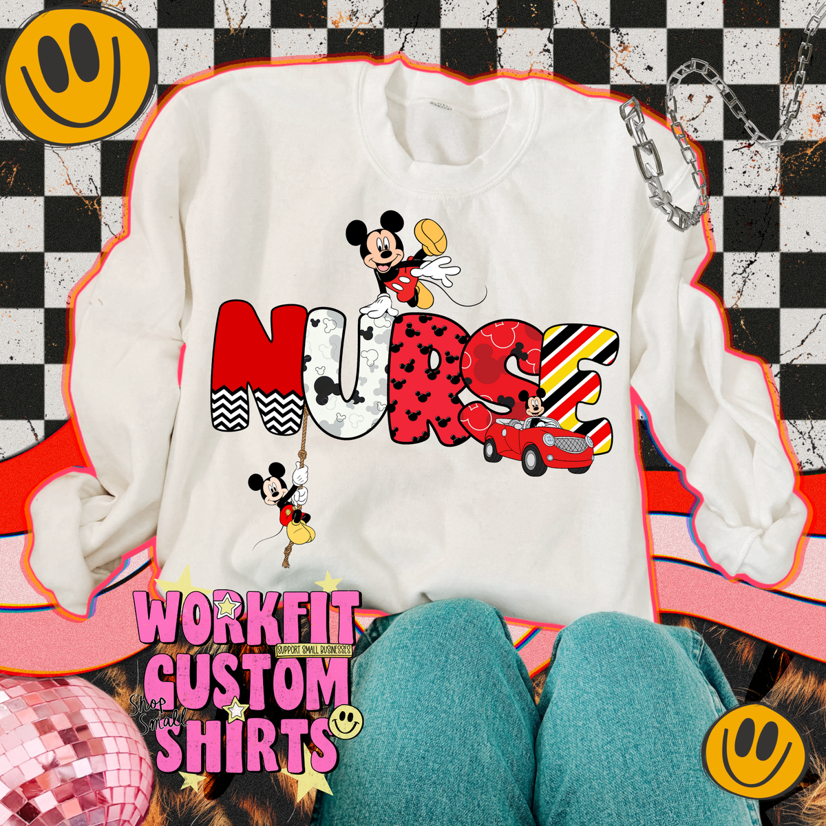 Nurse Minnie Crewneck