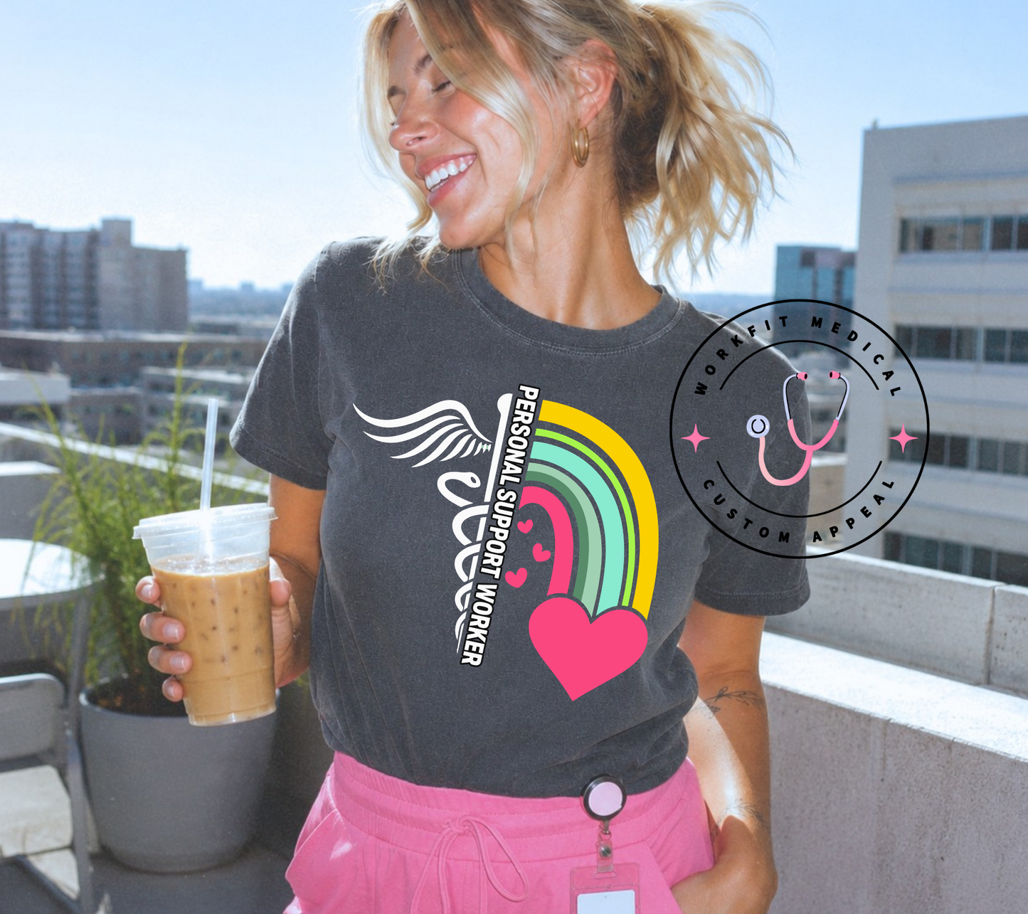 PSW Rainbow Heart Tee