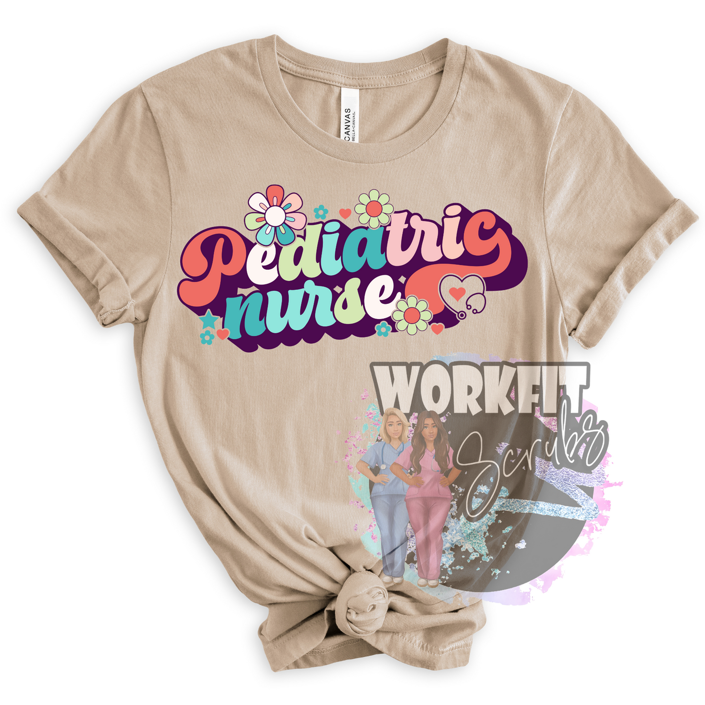 Retro Pediatric Nurse Tee