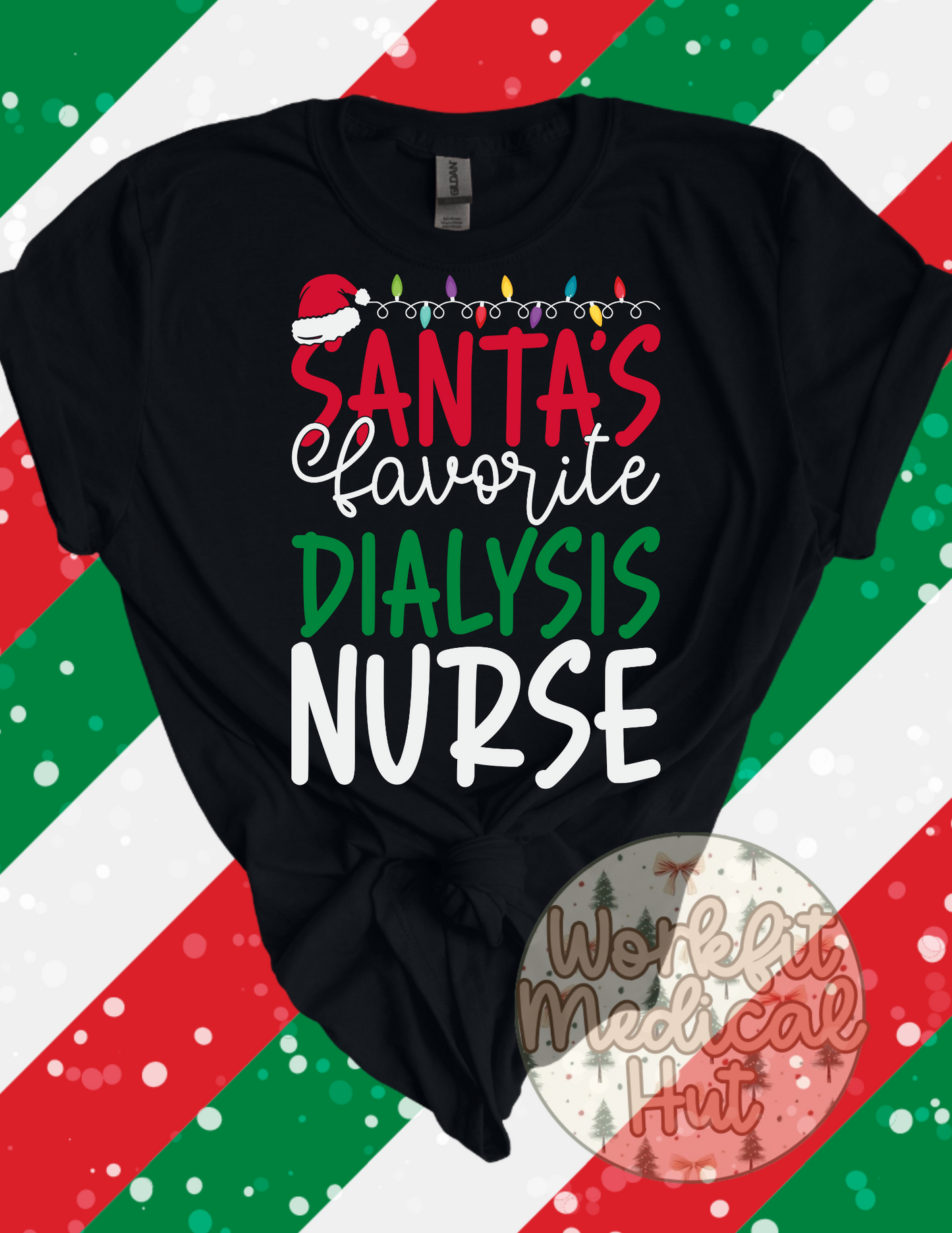 Medical Christmas Nurse - Dialysis Holiday Shirts