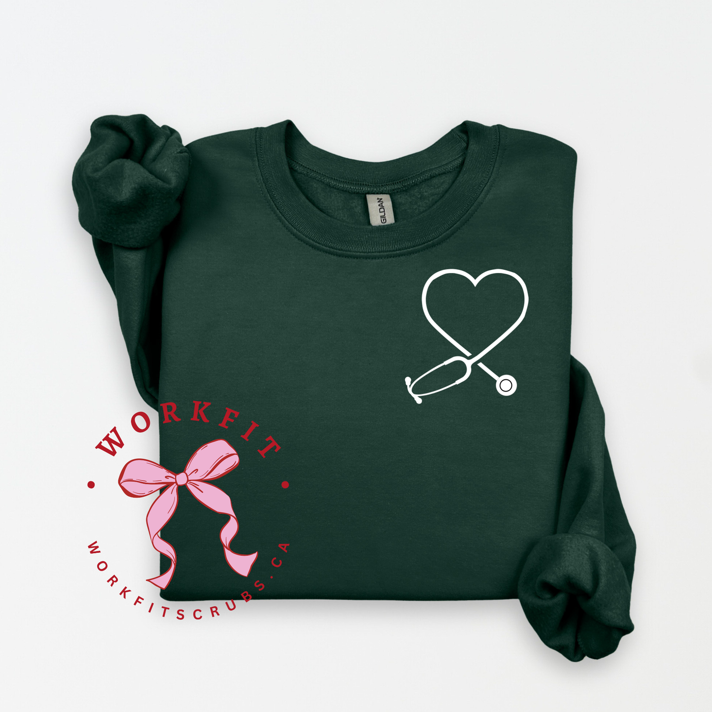 Stethoscope Heart Crewneck