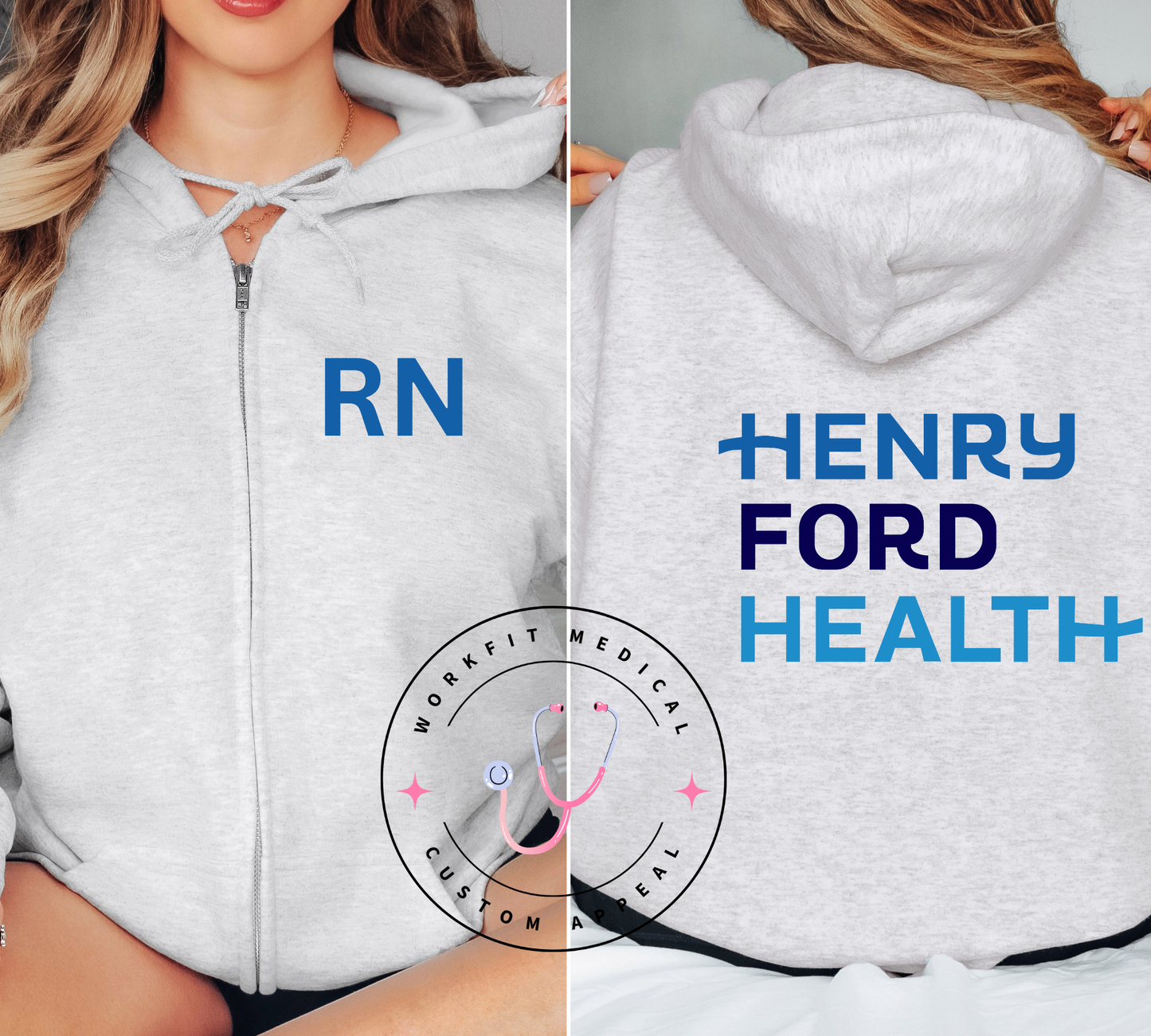 Henry Ford RN Full Zip Up
