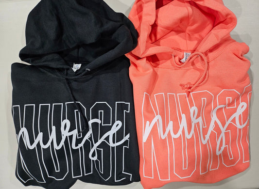 Nurse BOLD text Hoodie