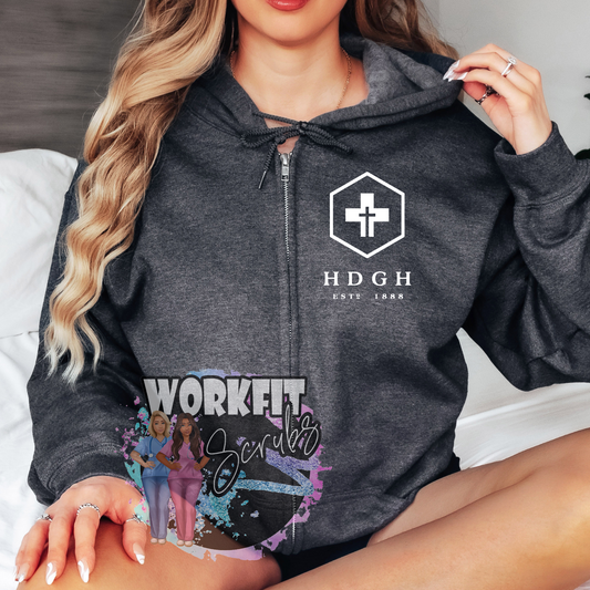 HDGH Full Zip Up Hoodie