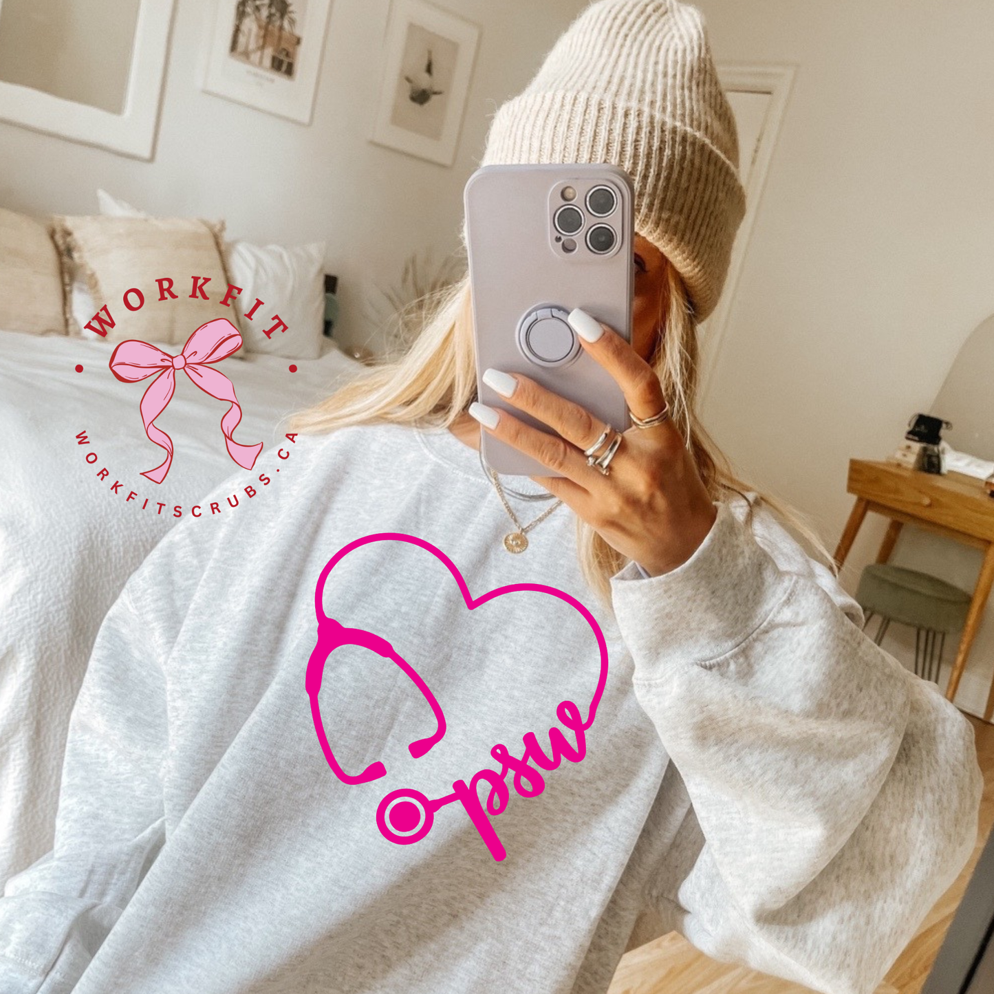 PSW Heart Stethoscope Crewneck