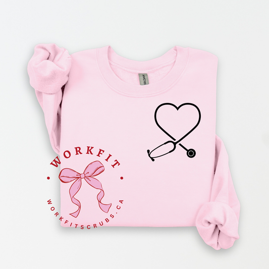 Stethoscope Heart Crewneck
