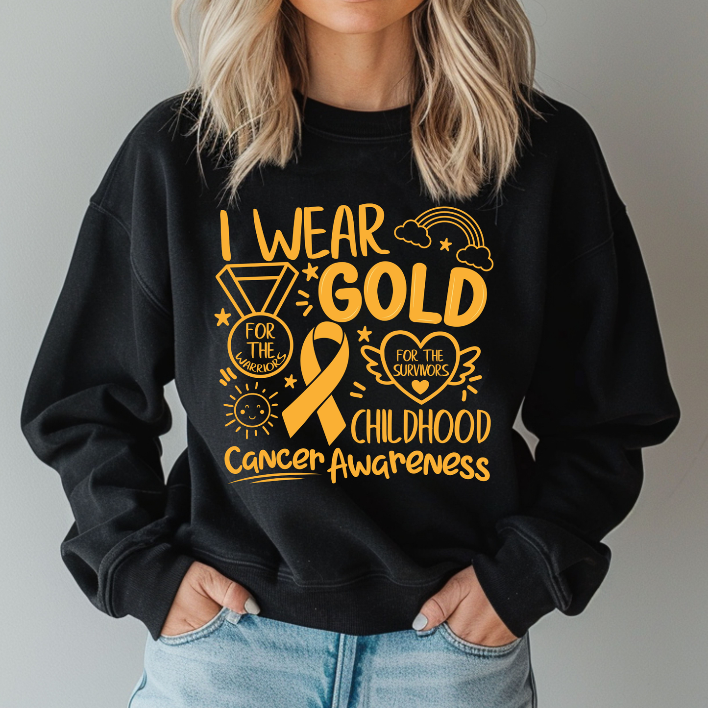 I Wear Gold Crewneck