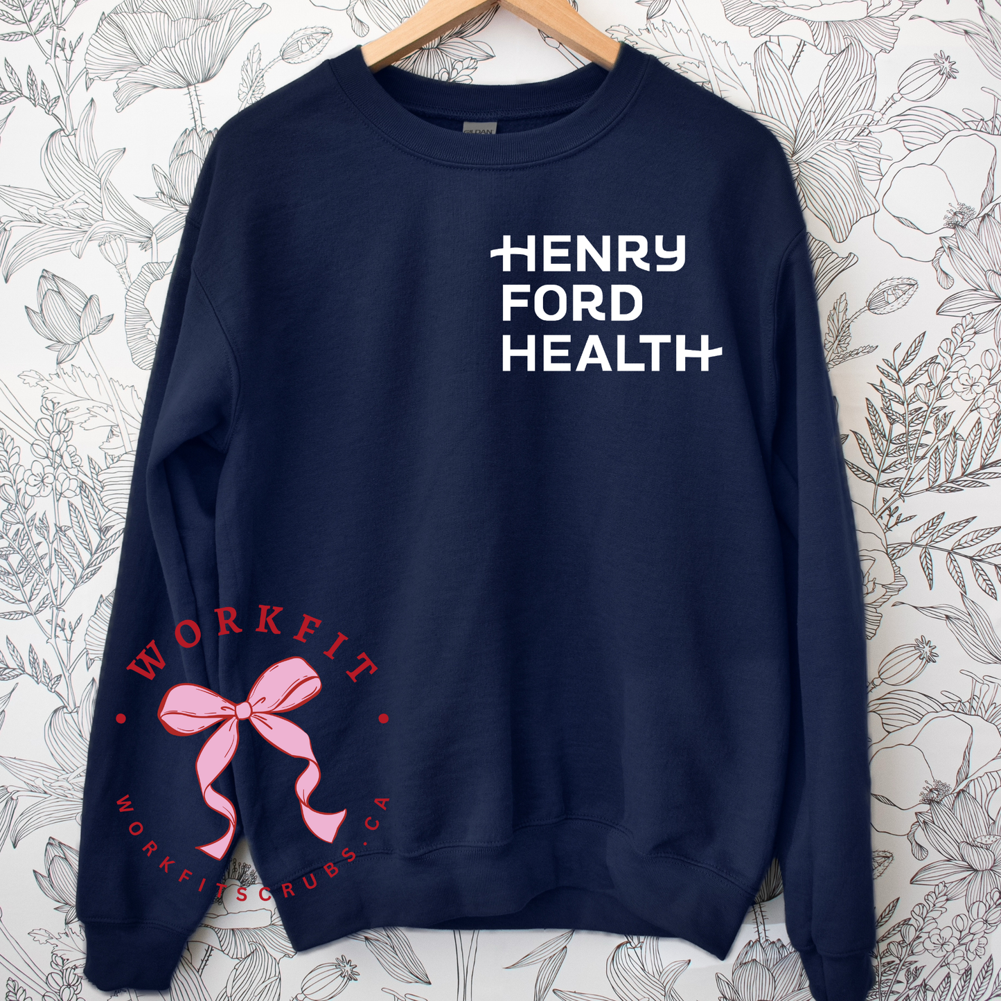 Oversized Pocket Logo HFHC Crewneck