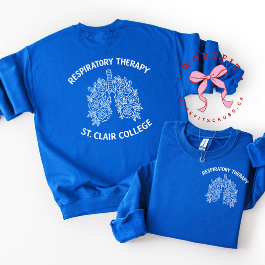 St.Clair College Floral Lungs Crewneck